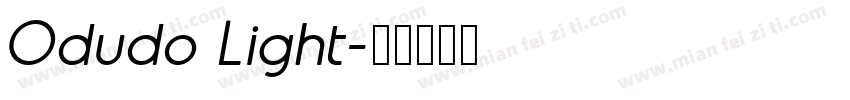 Odudo Light字体转换